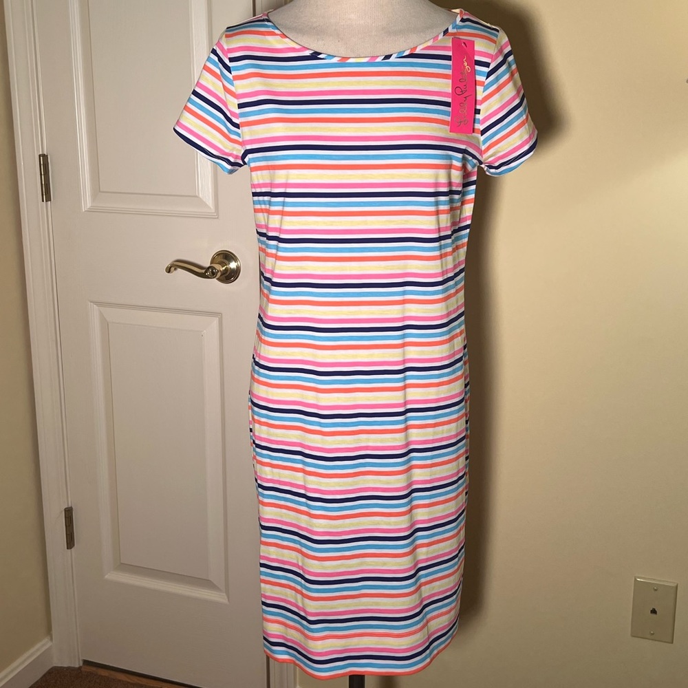 Lilly Pulitzer Color Striped Dress NWT